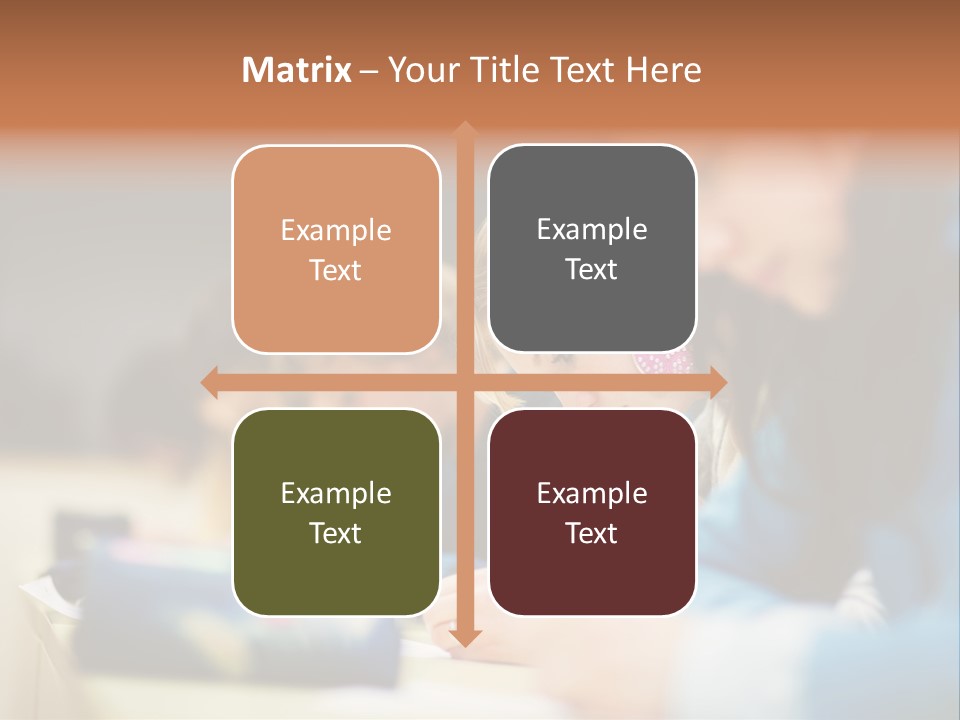 Female Person School PowerPoint Template