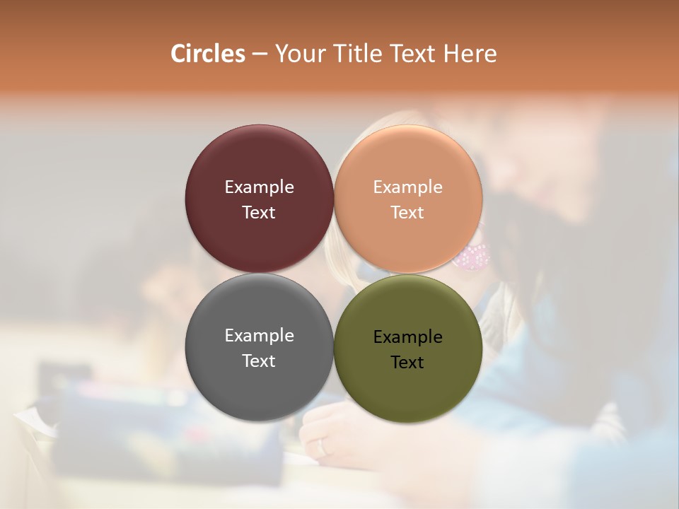 Female Person School PowerPoint Template