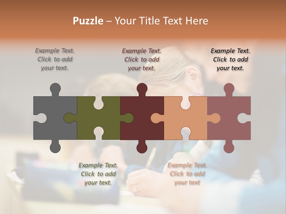 Female Person School PowerPoint Template