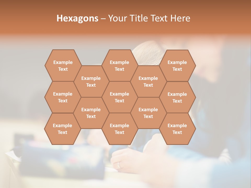 Female Person School PowerPoint Template