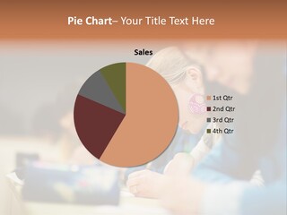 Female Person School PowerPoint Template