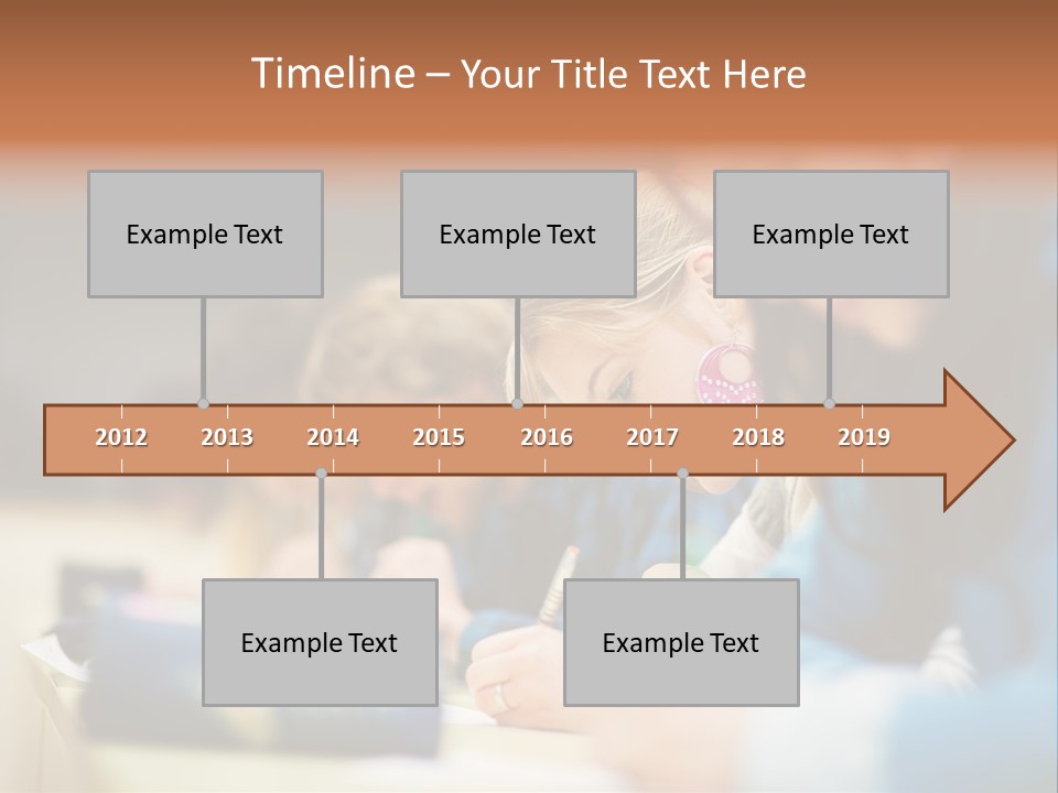 Female Person School PowerPoint Template
