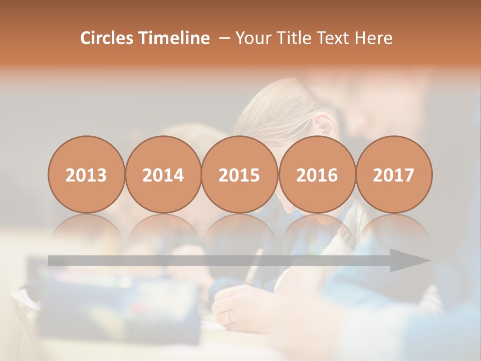 Female Person School PowerPoint Template