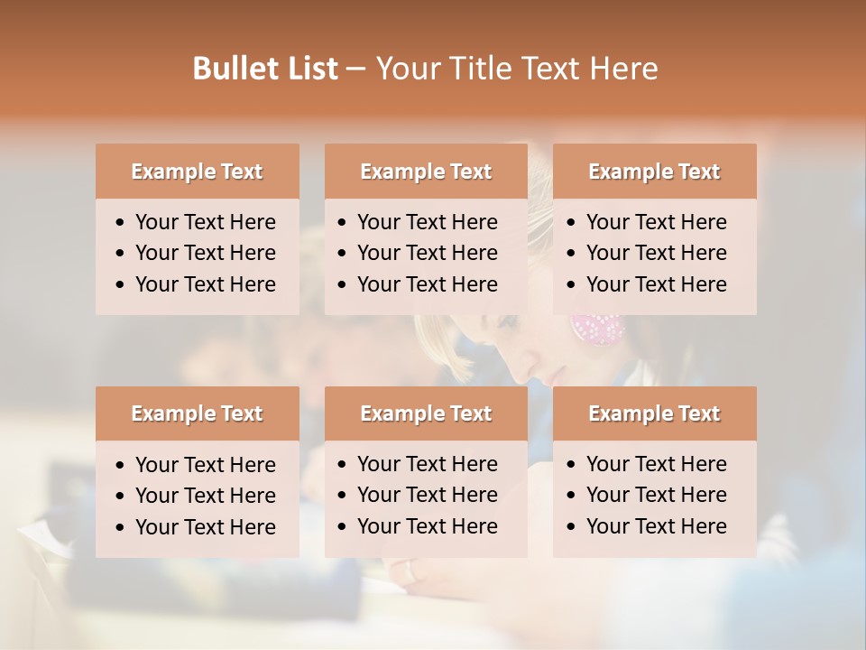 Female Person School PowerPoint Template