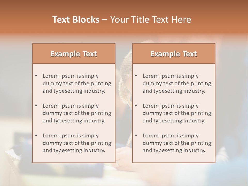 Female Person School PowerPoint Template