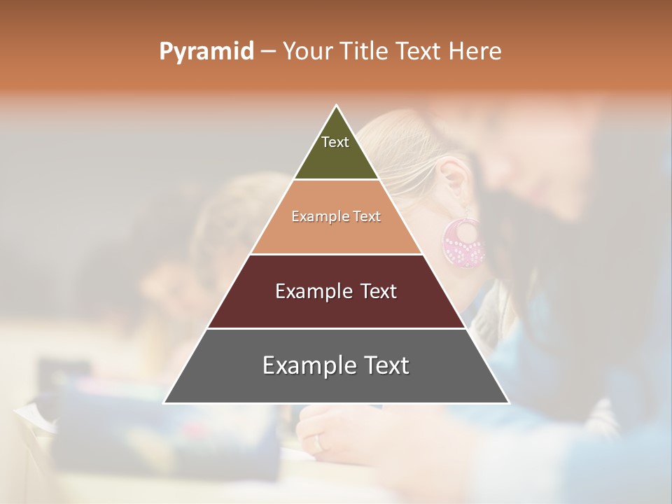 Female Person School PowerPoint Template