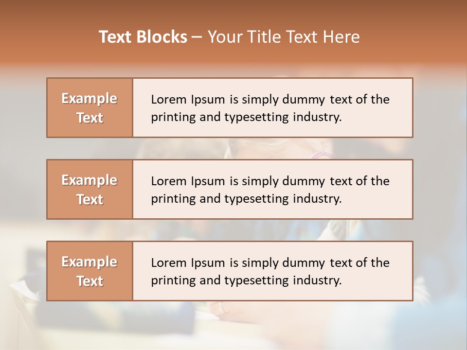 Female Person School PowerPoint Template
