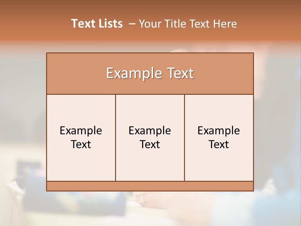 Female Person School PowerPoint Template