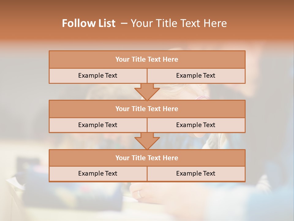 Female Person School PowerPoint Template