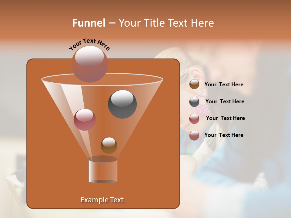 Female Person School PowerPoint Template