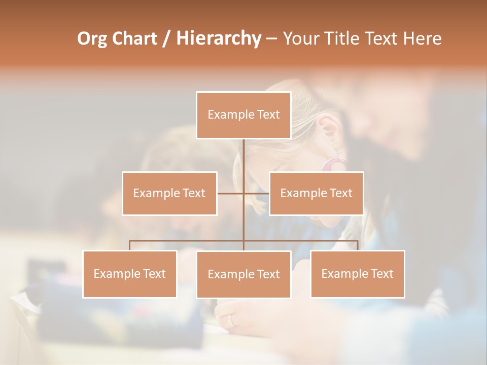 Female Person School PowerPoint Template