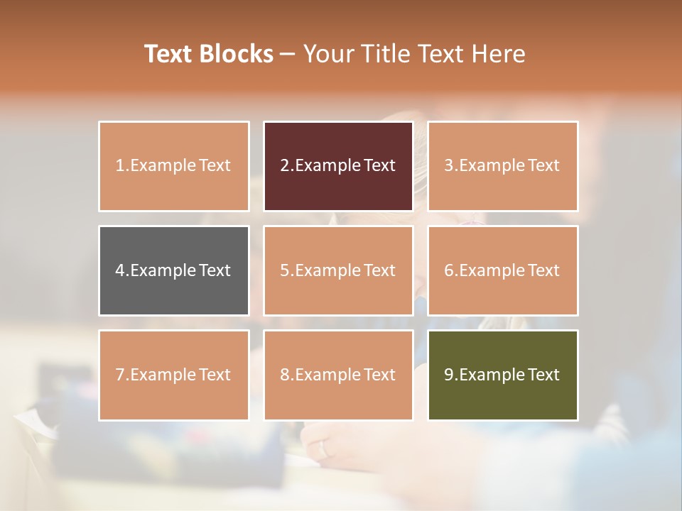 Female Person School PowerPoint Template