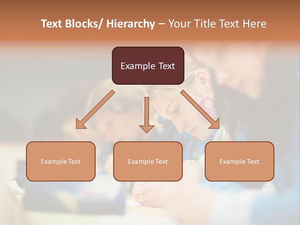 Female Person School PowerPoint Template