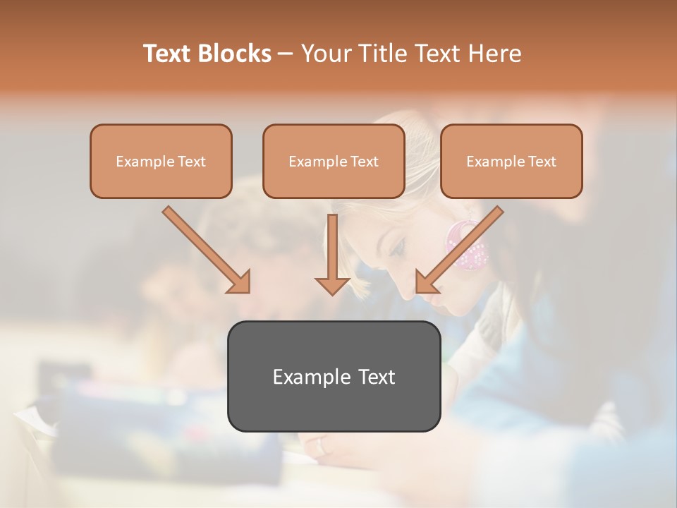 Female Person School PowerPoint Template