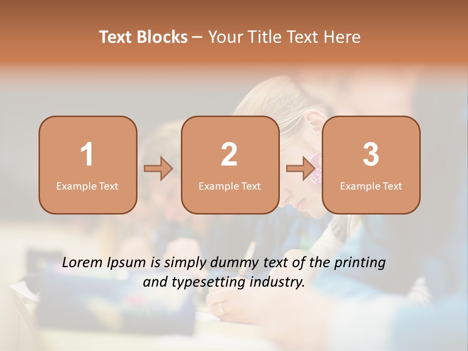 Female Person School PowerPoint Template