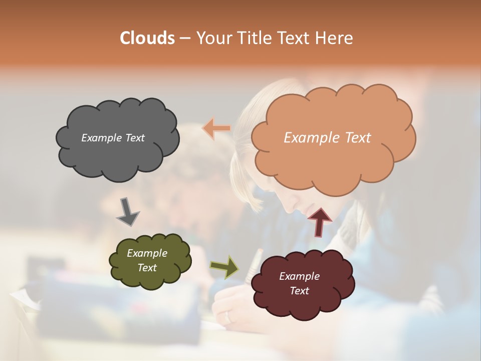 Female Person School PowerPoint Template