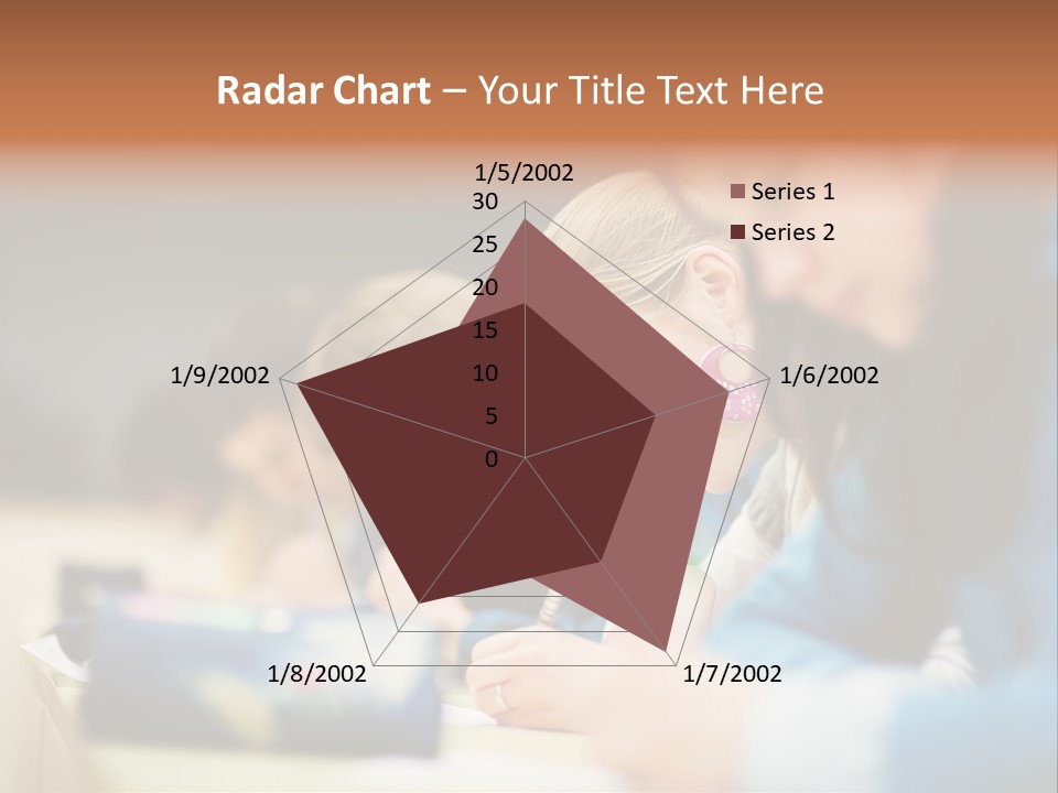 Female Person School PowerPoint Template