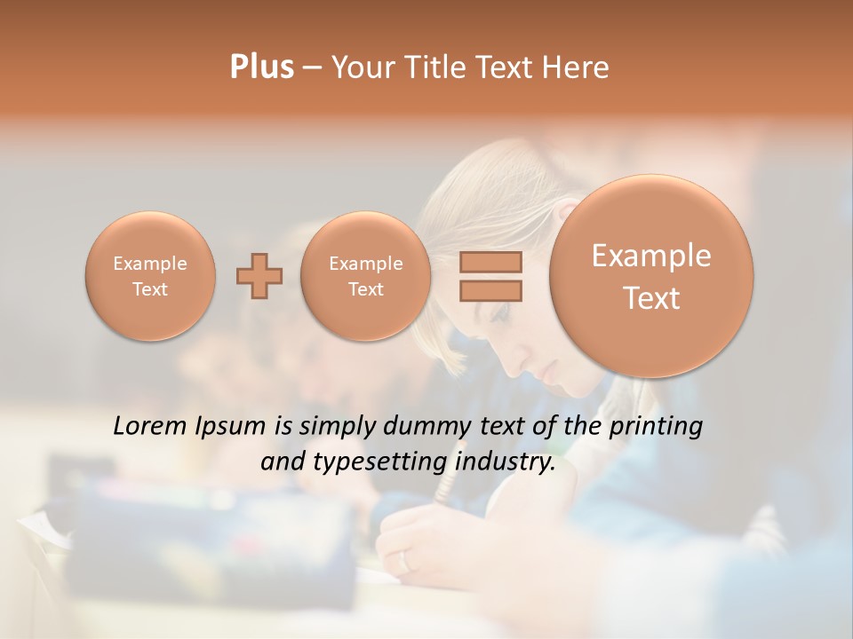 Female Person School PowerPoint Template