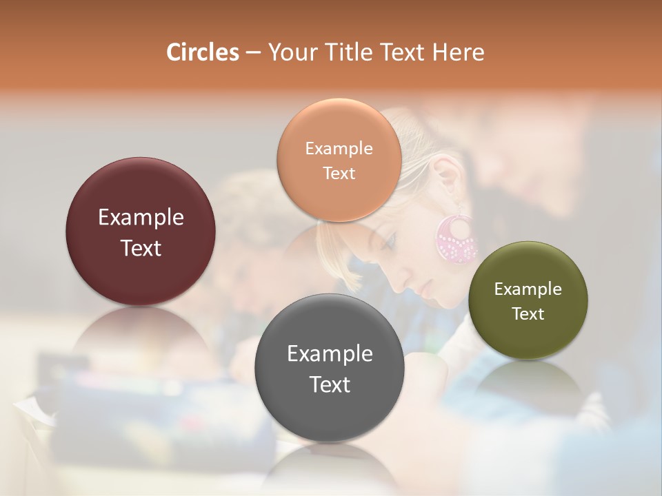 Female Person School PowerPoint Template