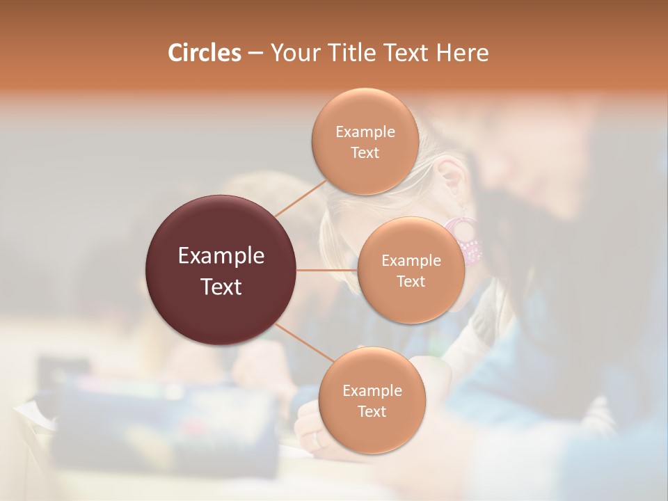 Female Person School PowerPoint Template