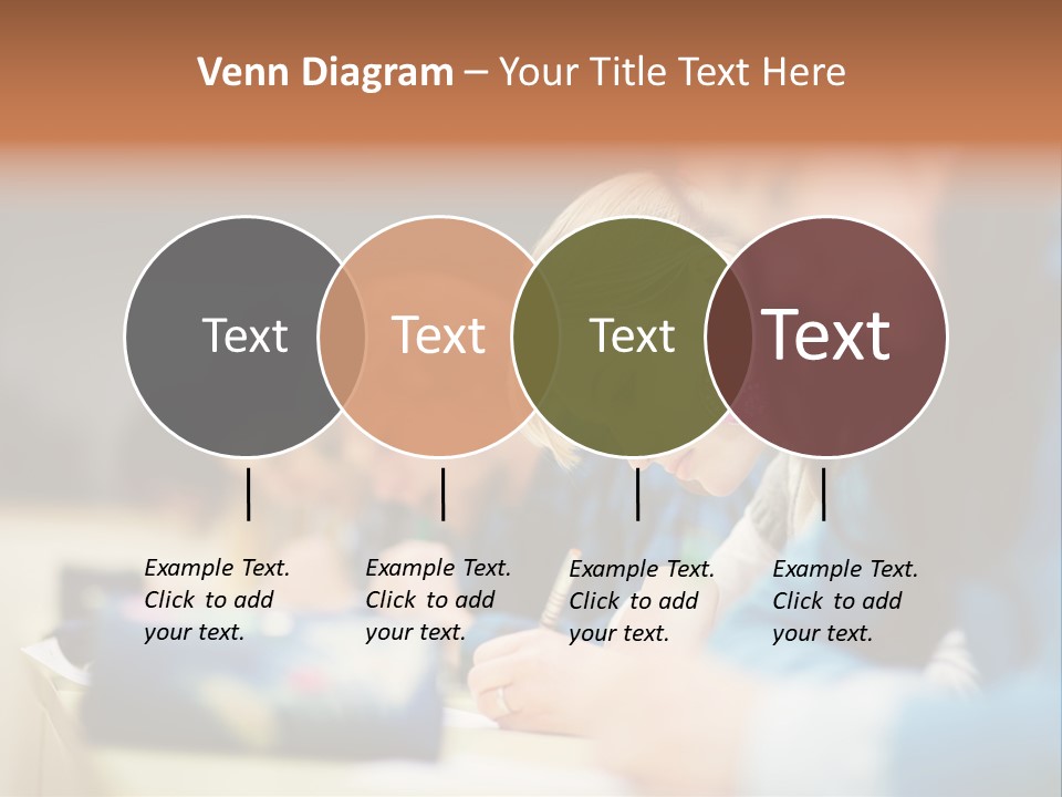 Female Person School PowerPoint Template