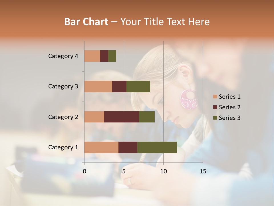 Female Person School PowerPoint Template