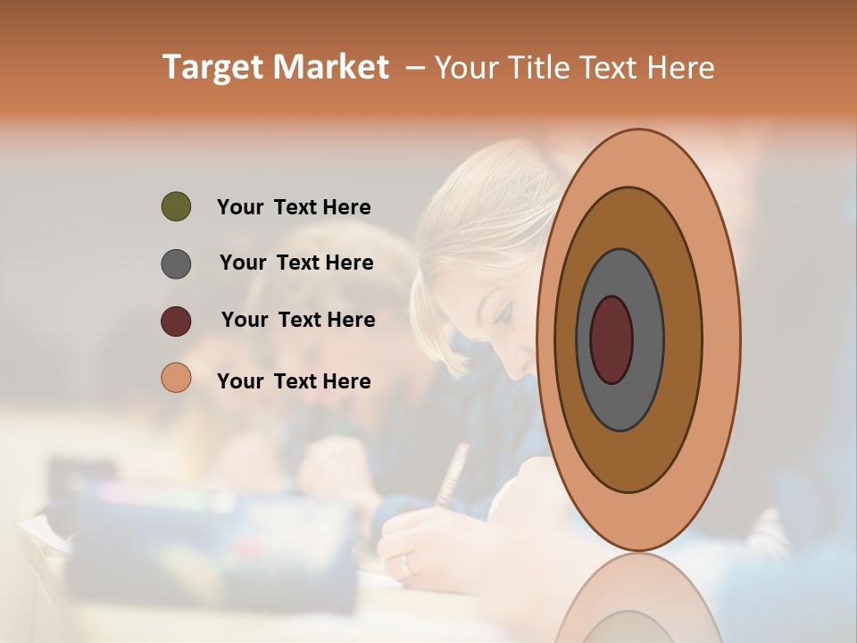 Female Person School PowerPoint Template