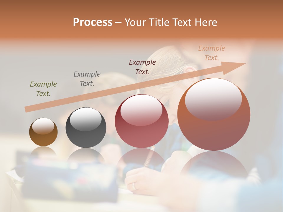 Female Person School PowerPoint Template