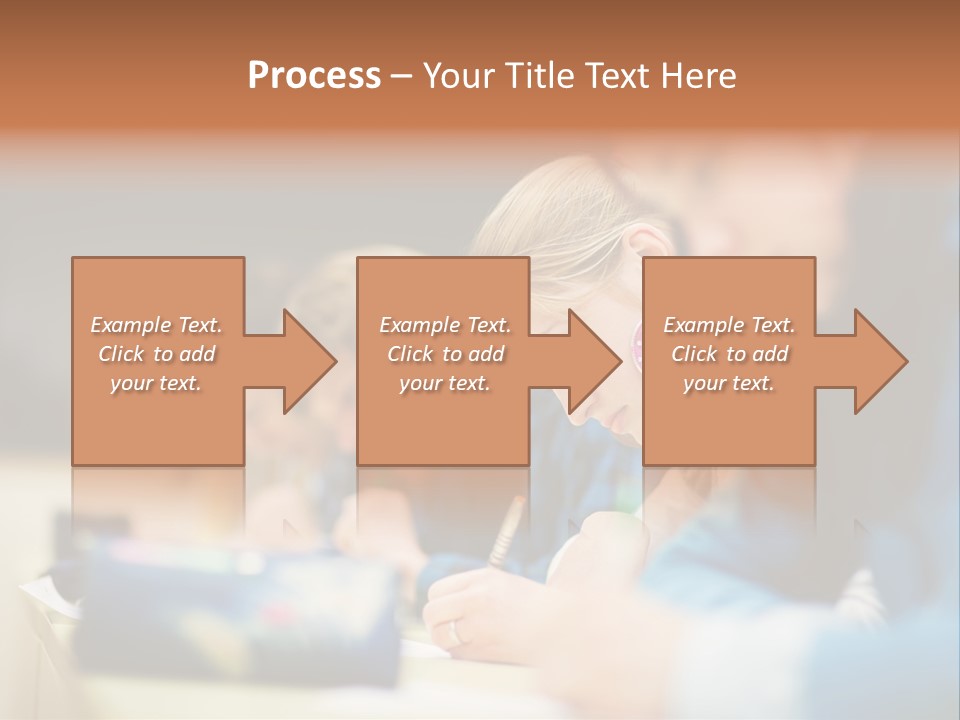 Female Person School PowerPoint Template