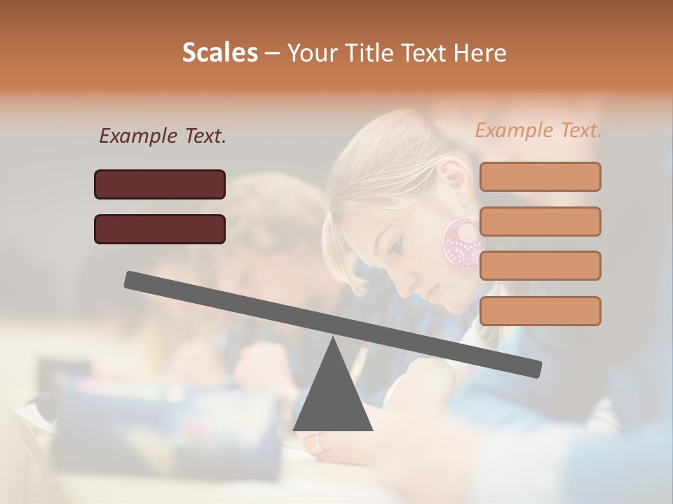 Female Person School PowerPoint Template