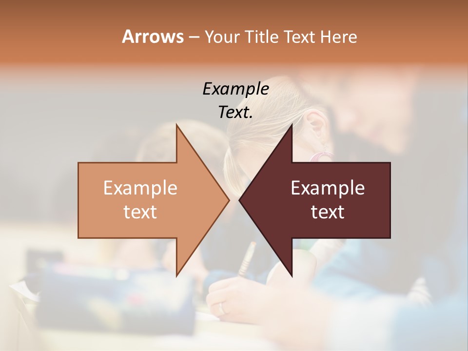 Female Person School PowerPoint Template