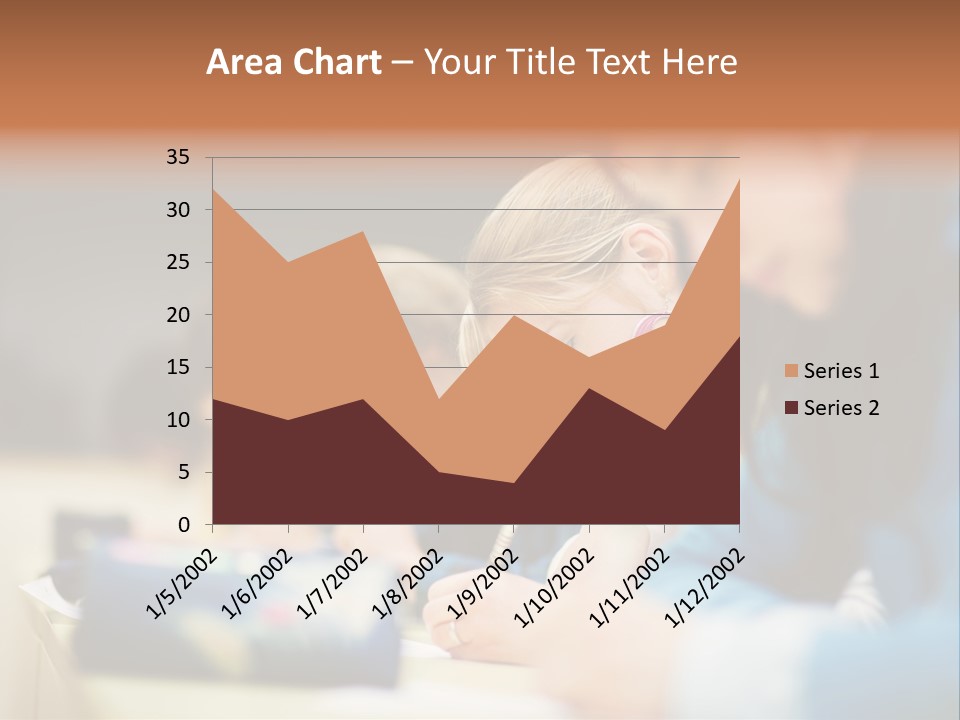 Female Person School PowerPoint Template