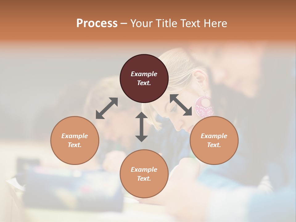 Female Person School PowerPoint Template