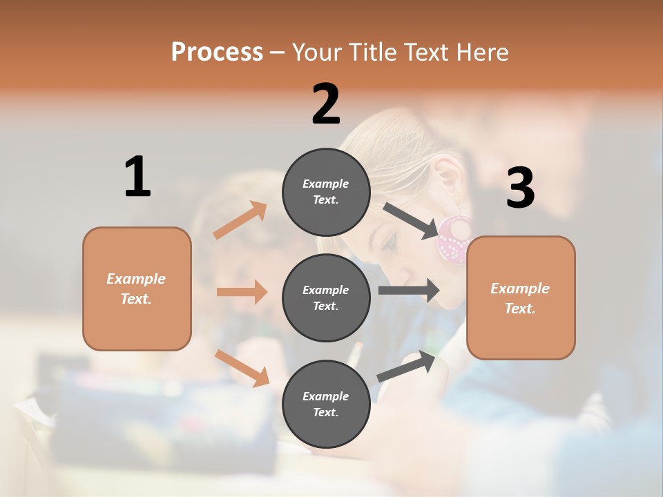 Female Person School PowerPoint Template
