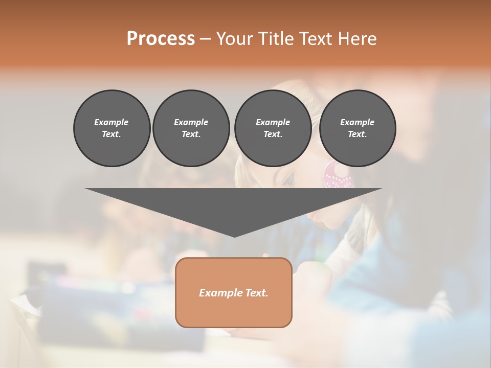 Female Person School PowerPoint Template