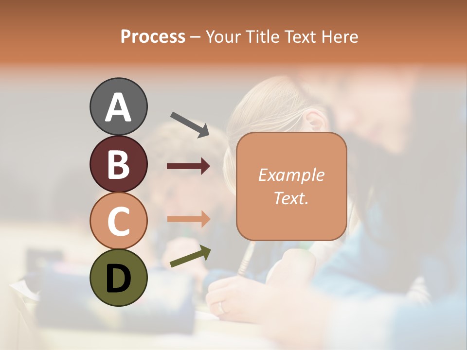 Female Person School PowerPoint Template