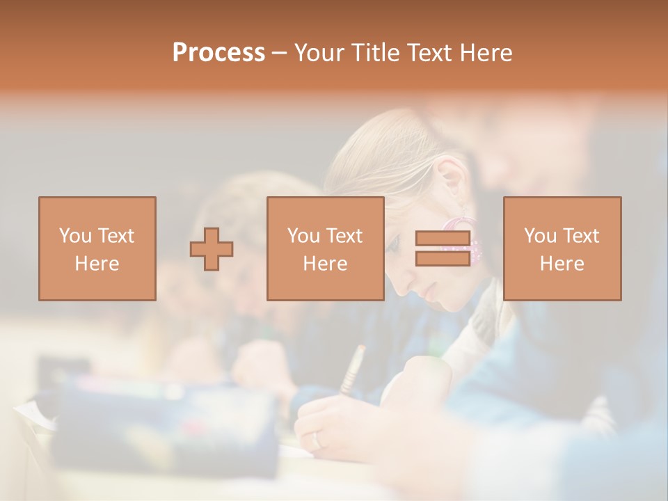 Female Person School PowerPoint Template