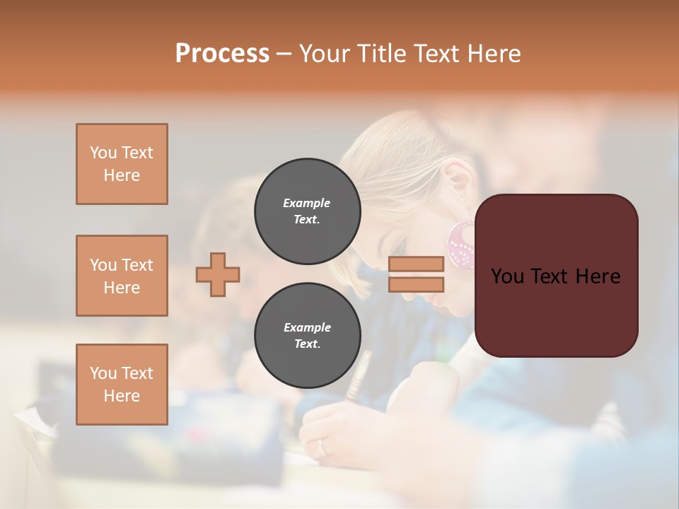 Female Person School PowerPoint Template