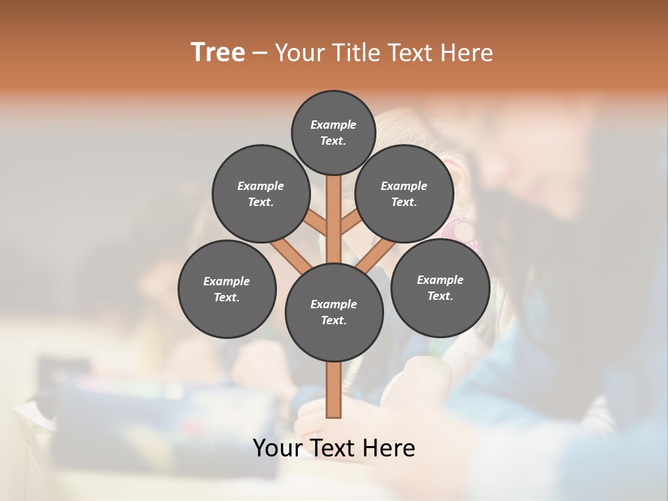 Female Person School PowerPoint Template