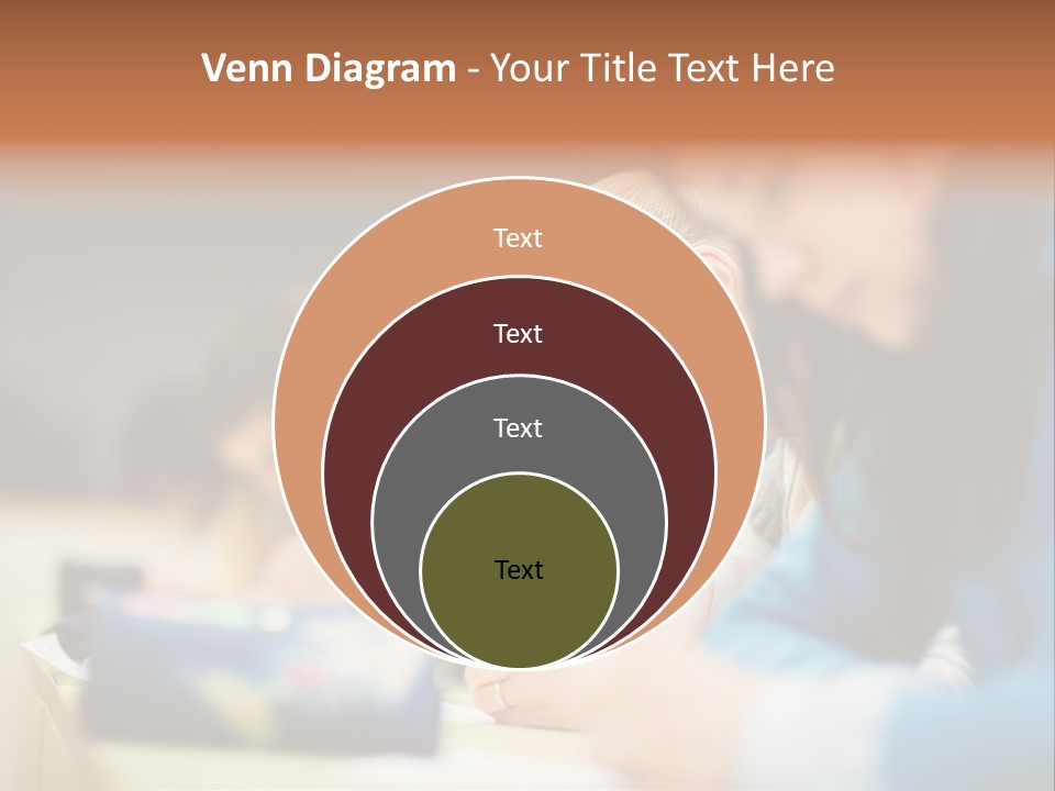 Female Person School PowerPoint Template