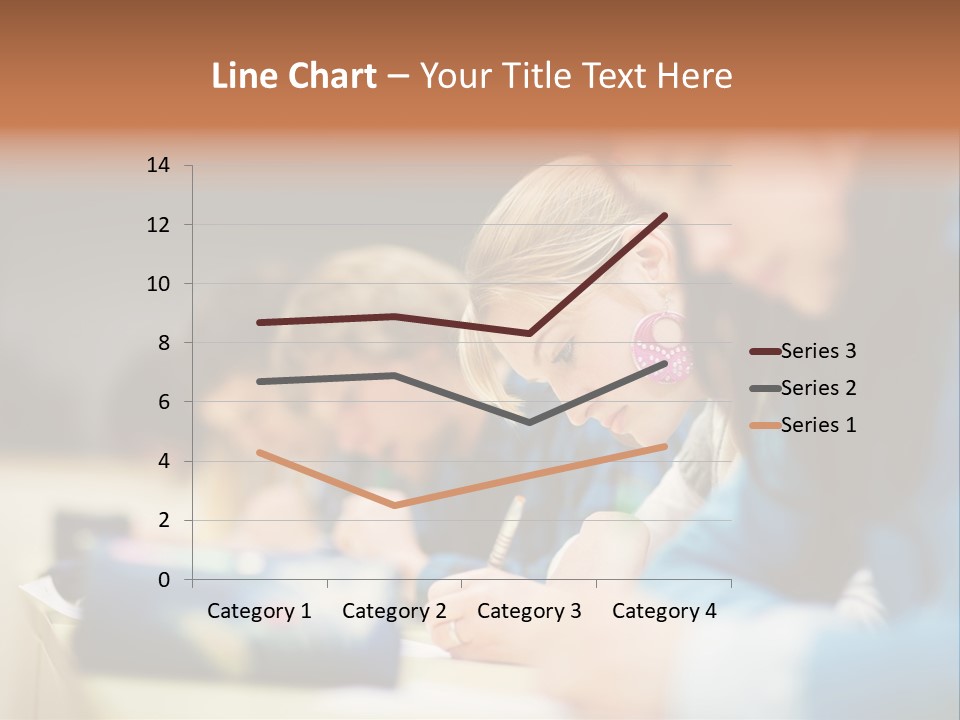 Female Person School PowerPoint Template
