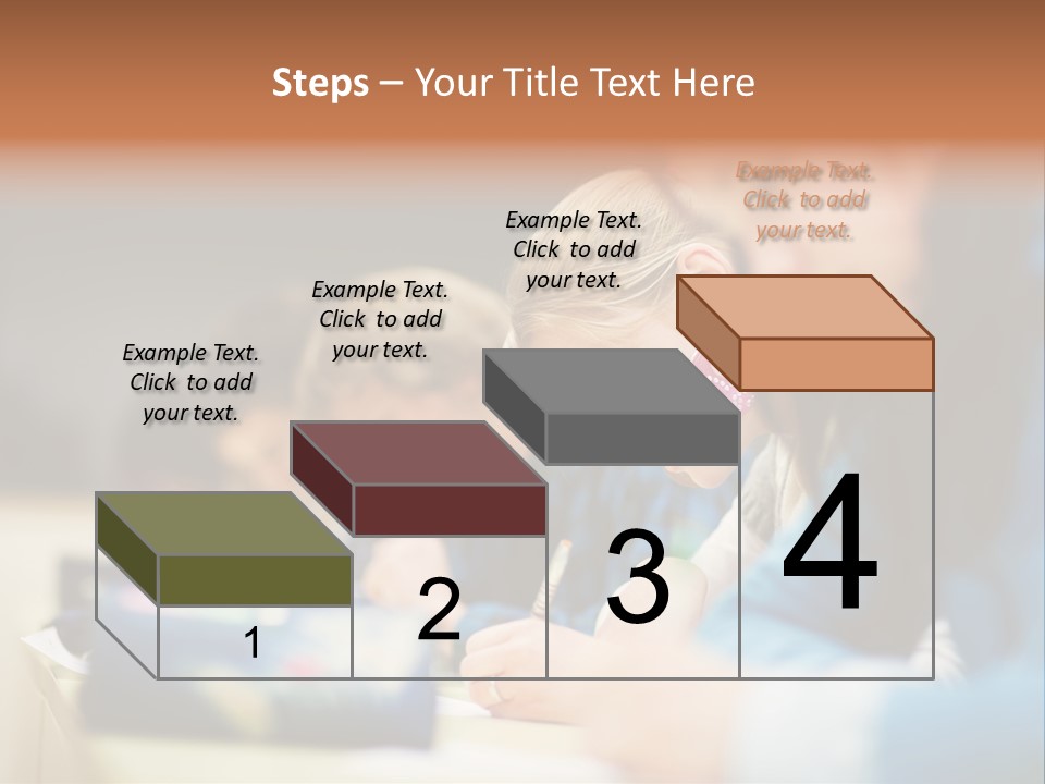 Female Person School PowerPoint Template