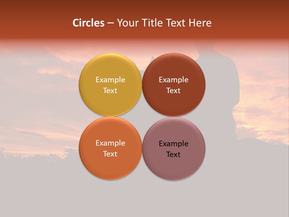 Cowboy Hat Countryside Color PowerPoint Template