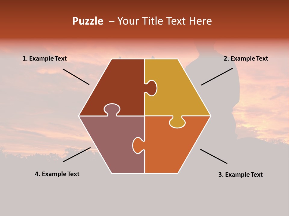 Cowboy Hat Countryside Color PowerPoint Template