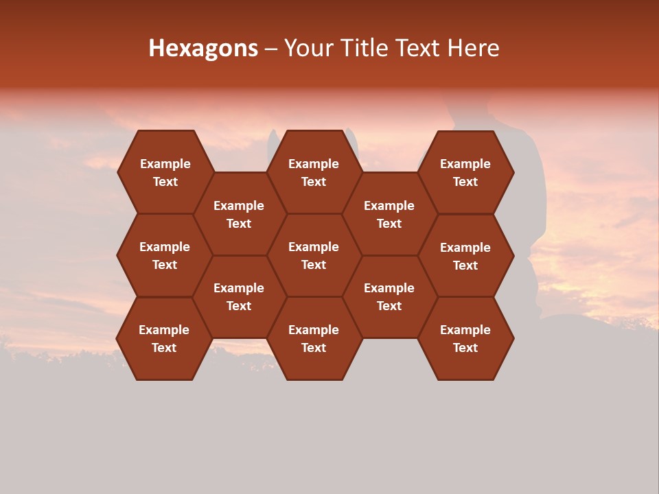 Cowboy Hat Countryside Color PowerPoint Template