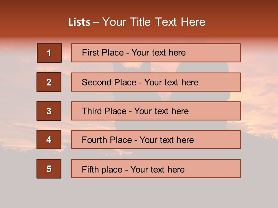 Cowboy Hat Countryside Color PowerPoint Template