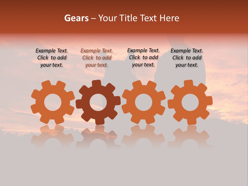 Cowboy Hat Countryside Color PowerPoint Template