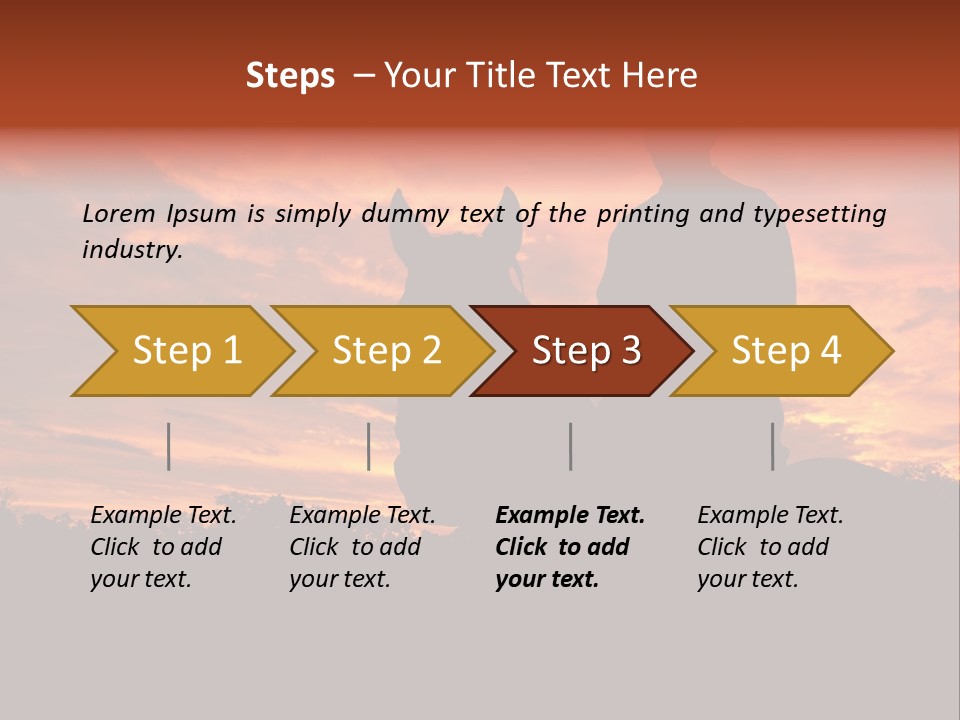 Cowboy Hat Countryside Color PowerPoint Template