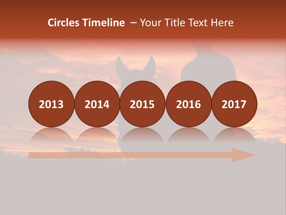 Cowboy Hat Countryside Color PowerPoint Template