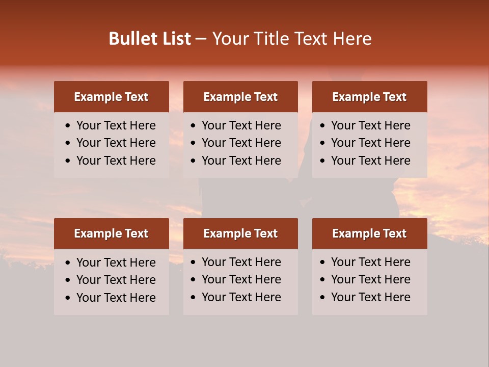 Cowboy Hat Countryside Color PowerPoint Template